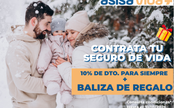 10% dto. Para siempre + Baliza de regalo con tu seguro de vida-Asisa