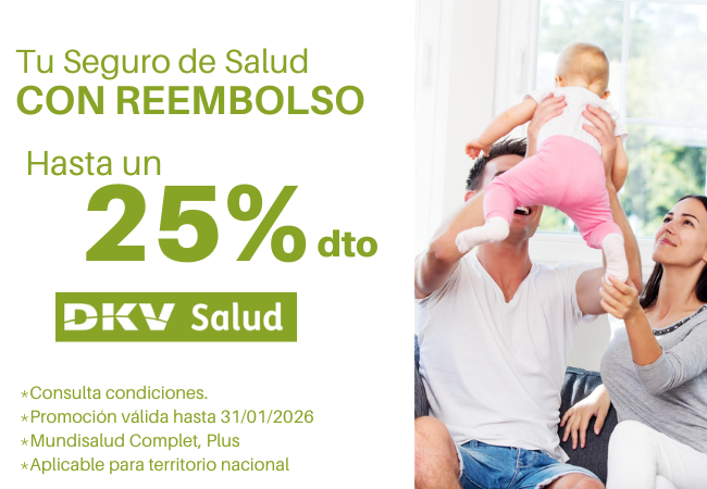 Hasta un 25% de descuento en tu Seguro de salud con reembolso – DKV