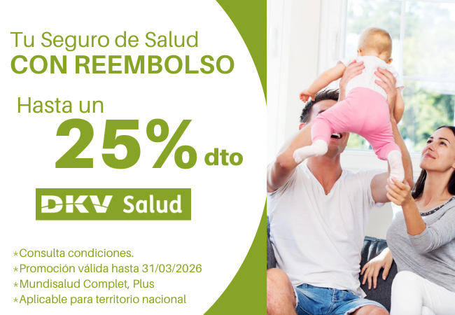 Hasta un 25% de descuento en tu Seguro de salud con reembolso – DKV