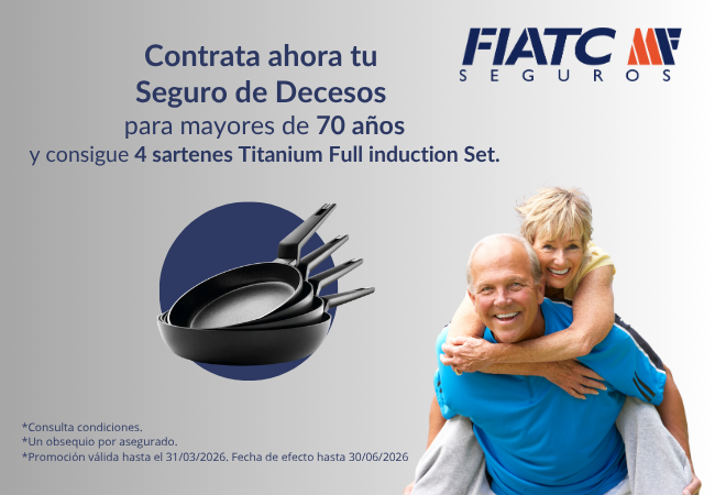 REGALO Set 4 Sartenes con tu seguro de decesos-FIATC